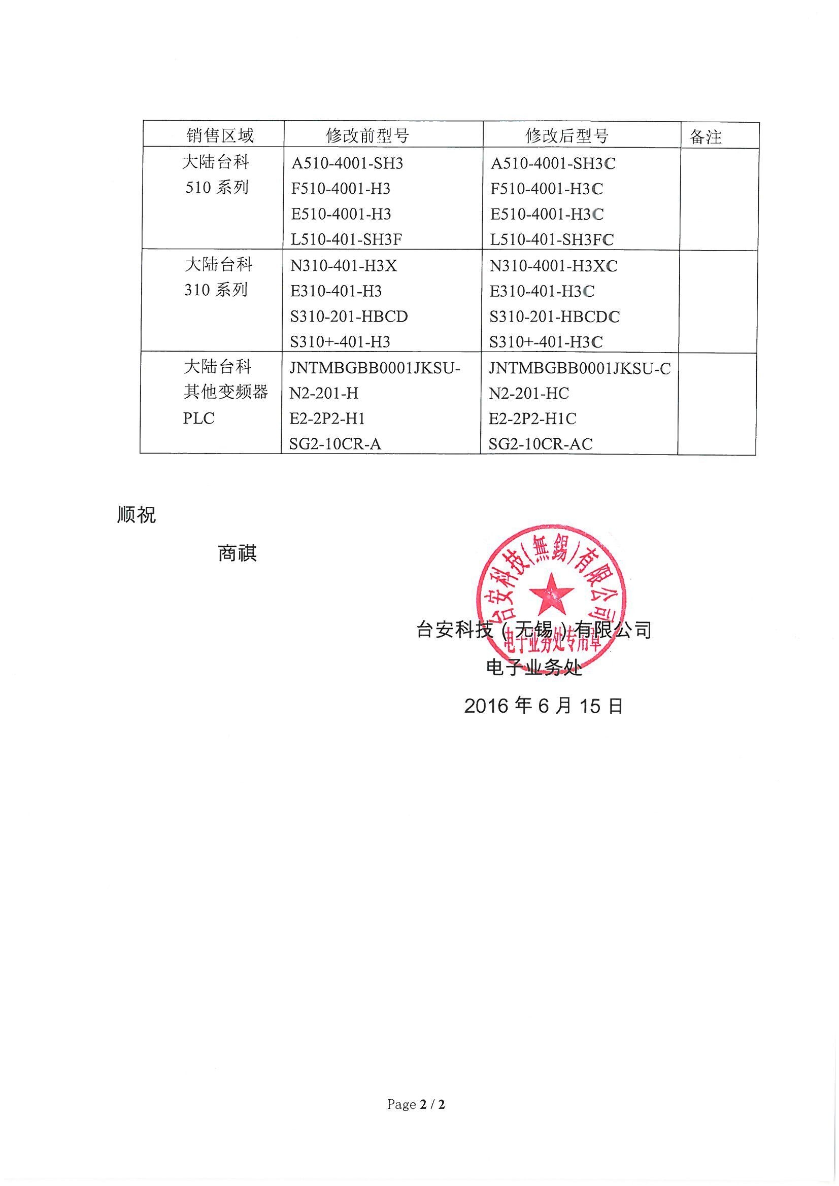 东元变频器标准机种尾号加C